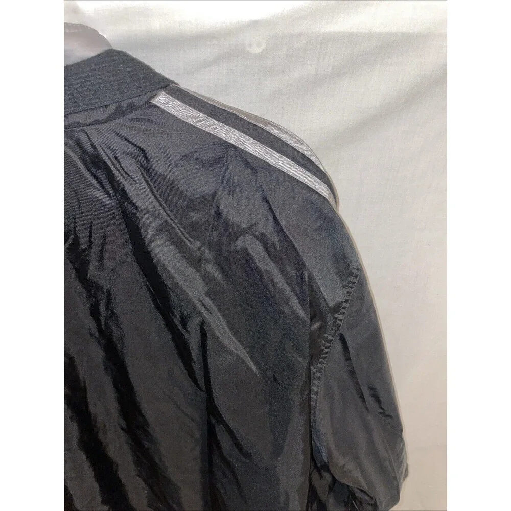 Adidas Men’s Vtg Y2K Jacket & Removeable Vest Size XL Black Outer Silver Inner